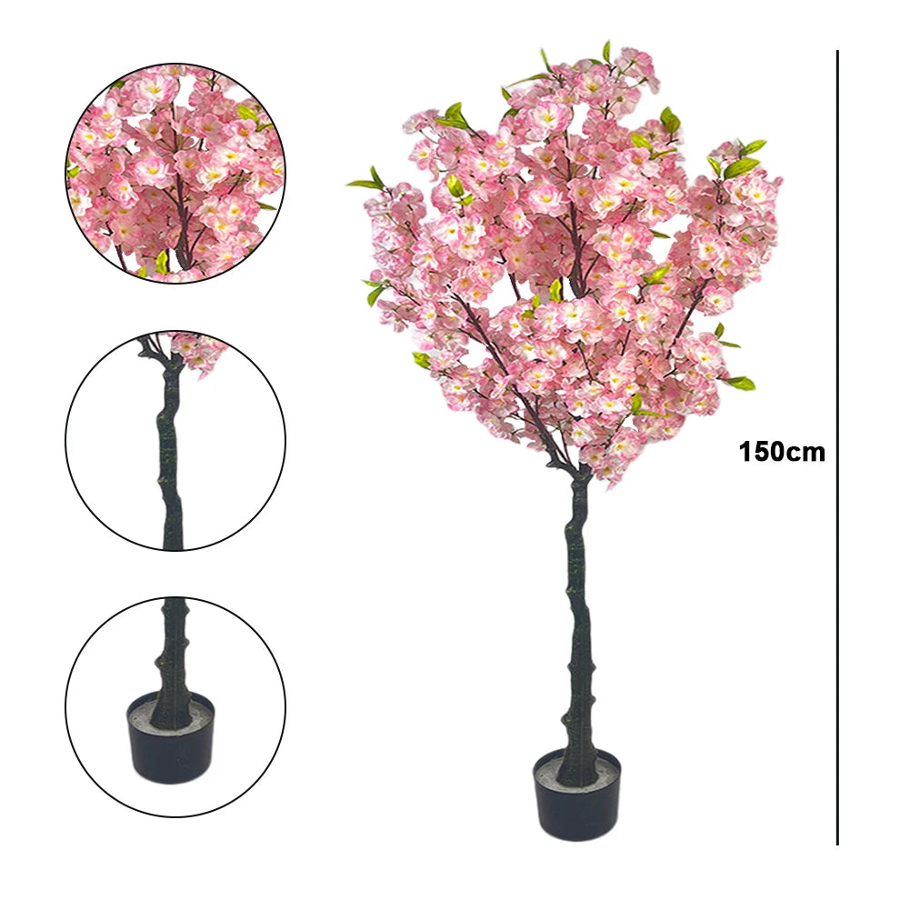 HiMISS Artificial Cherry Blossom Tree For Home And Office Decor