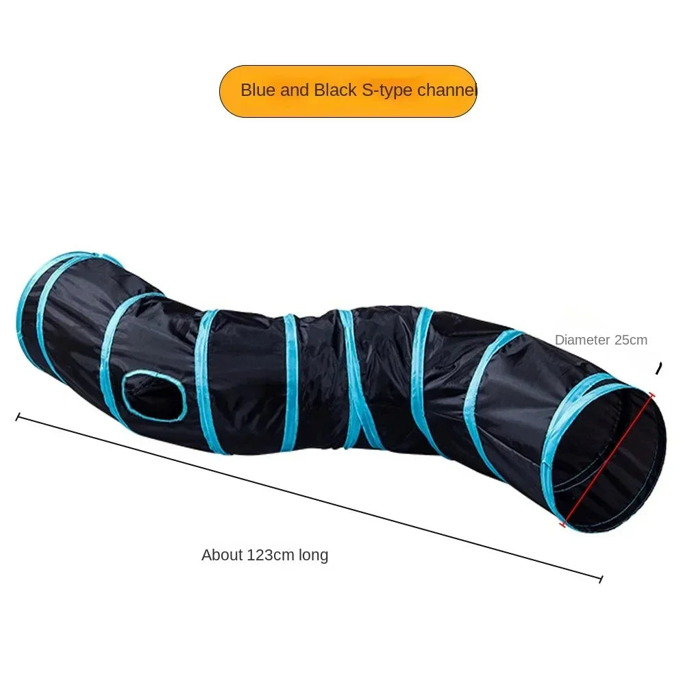 Breathable Cat Foldable Play Tunnel Cat Toy Indoor Fun