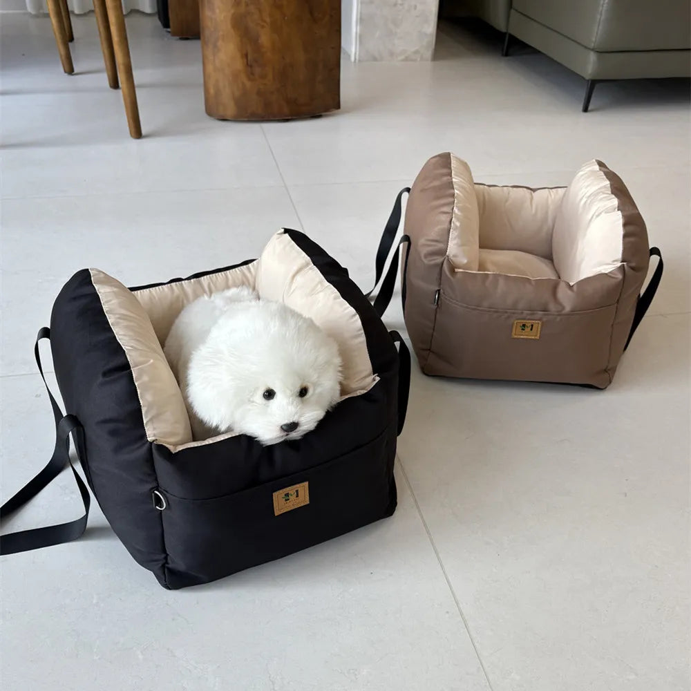 Four Season Dog Car Seat With Safety Belt Universal Pet Cushion
