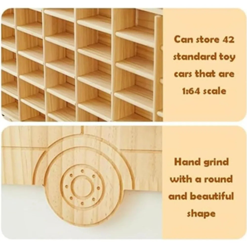 Hign-concerned Wooden Diecast Car Display Rack Holds Cars
