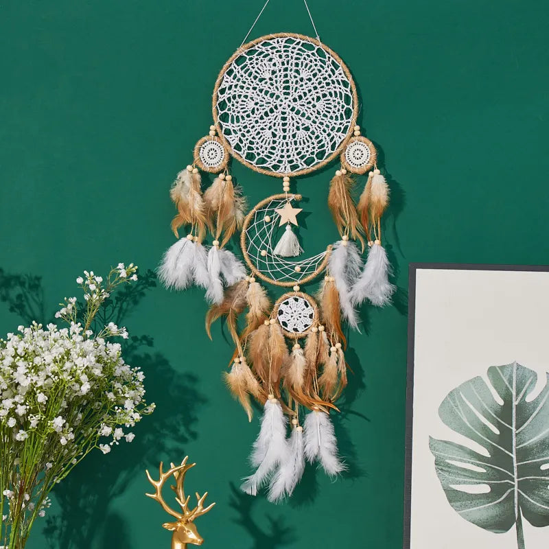 Dream Catcher Moon And Sun Bohemian Wall Decor Dream Bedside