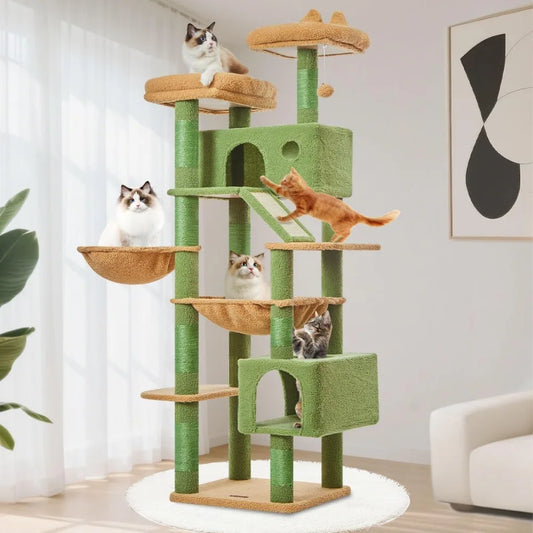 FEICHENG Cactus Cat Tree Indoor Multi Level Cat Condo