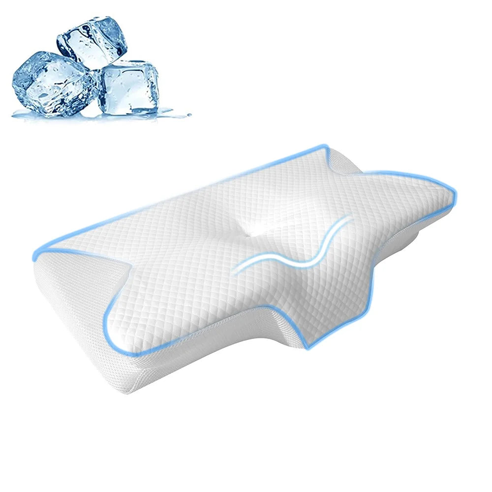 NONECN Memory Foam Cervical Pillow 2 In 1 Ergonomic Neck Support