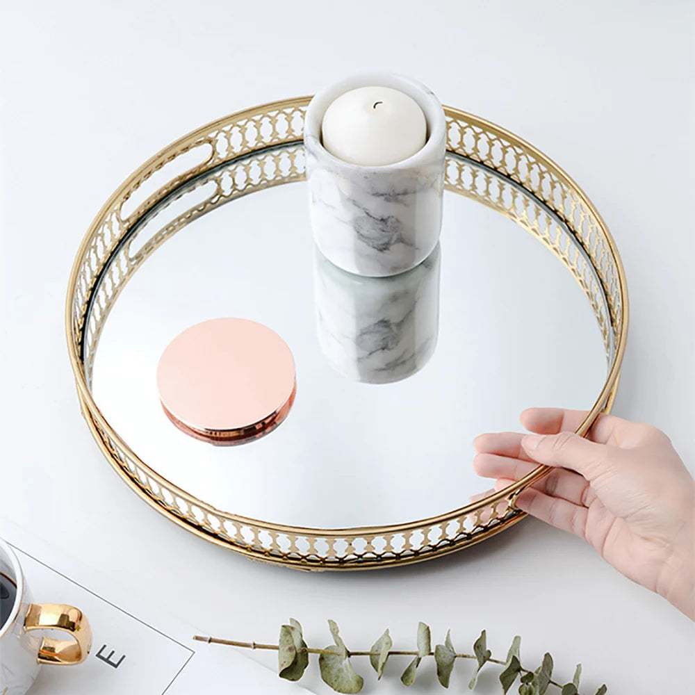 Bymaocar Mirror Tray Resin Build Easy Install Home Office Decor