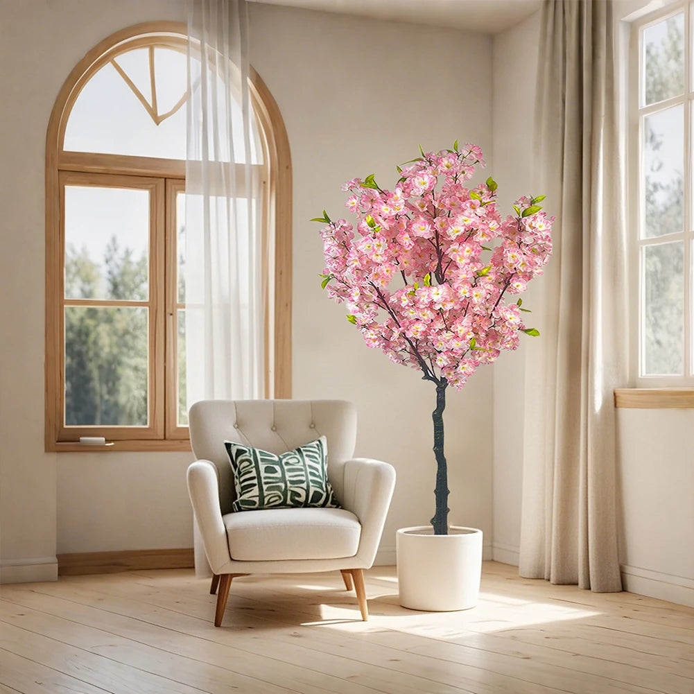 HiMISS Artificial Cherry Blossom Tree For Home And Office Decor
