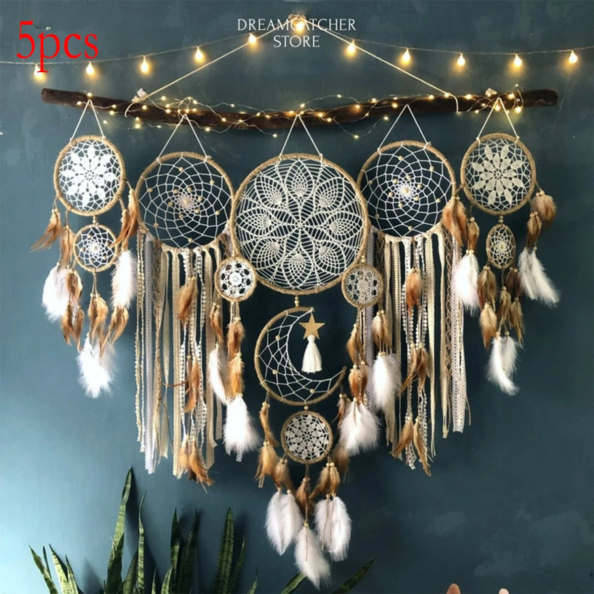 Dream Catcher Moon And Sun Bohemian Wall Decor Dream Bedside