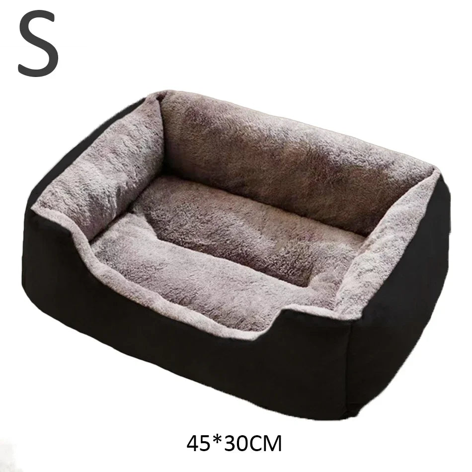 Cozy Plush Cat Bed For Cats And Kittens With House