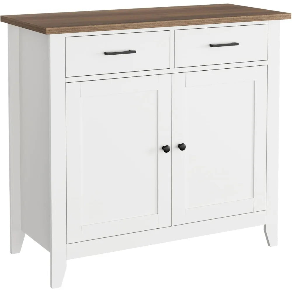 ZHUXIANG Modern Farmhouse Buffet Kitchen Storage Cabinet