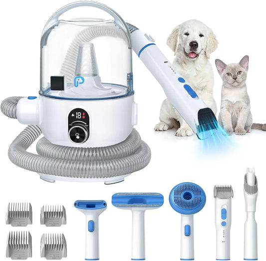 Hign Concerned Pet Grooming Vacuum Kit 5 In 1 For Dogs Cats