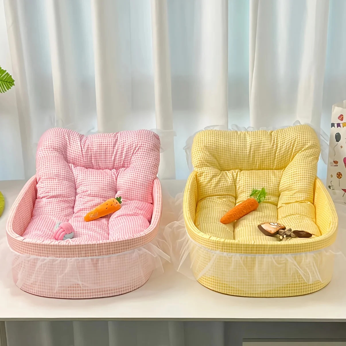 Cute Lace Trimmed Pet Princess Bed For Small Dogs Cats