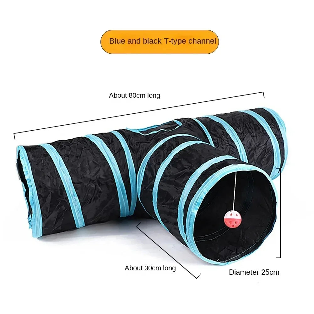 Breathable Cat Foldable Play Tunnel Cat Toy Indoor Fun