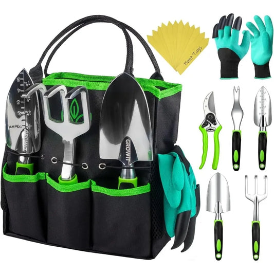 Heavy Duty Garden Tool Set 22 Piece Ergonomic Tools