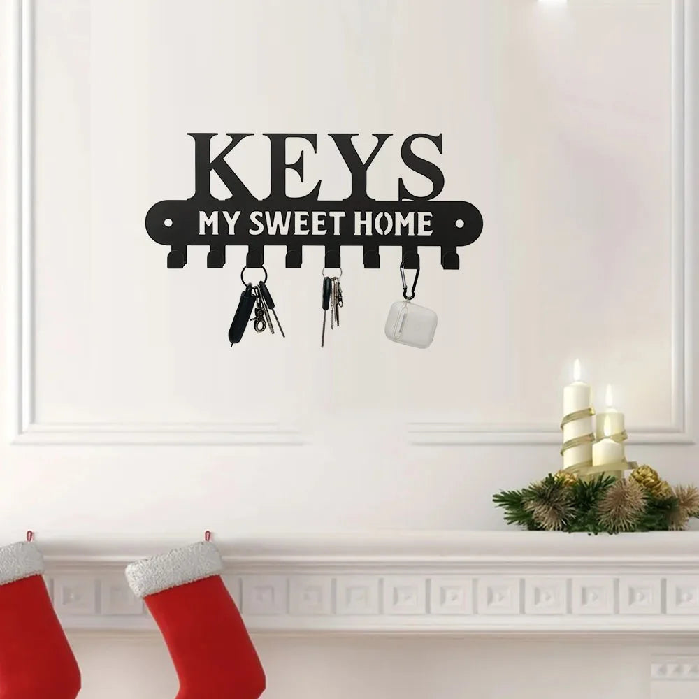 HELLOYOUNG Sweet Home Key Holder Wall Mounted Hooks Coat Rack