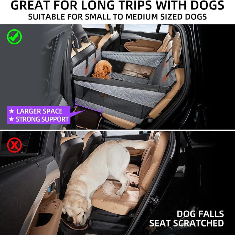 Extended Oxford Dog Car Seat Cover For Back Seat Protection