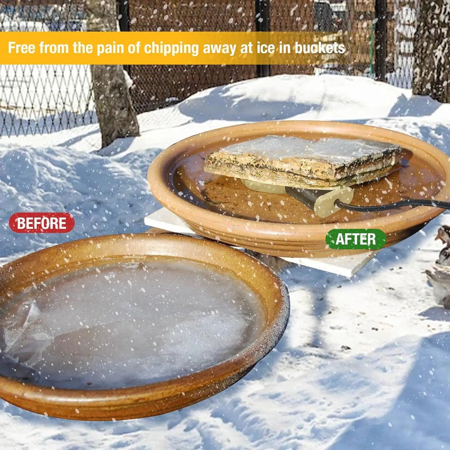 Stock Tank Heater Cast Aluminum Thermostatic Control