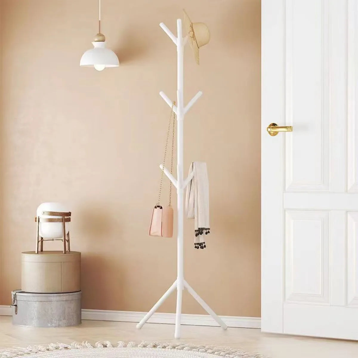 Free Standing Clothes and Hats Rack Tree Branch Style