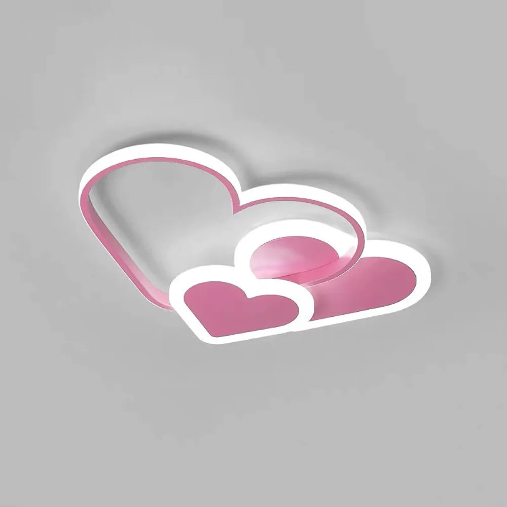 Heart Shaped LED Ceiling Lamp With Remote Control 3000K 6000K