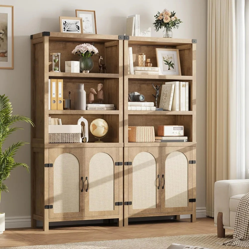 RBXCHignconcerned Tall Bookshelf Storage 5 Tier Cabinet
