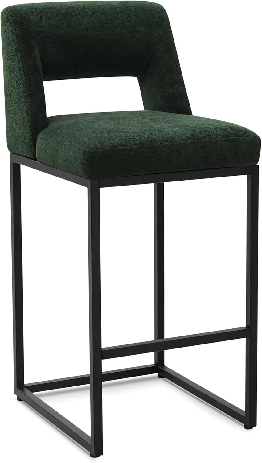 ZHUOTING Modern Bar Stools With Backs Upholstered Faux Leather