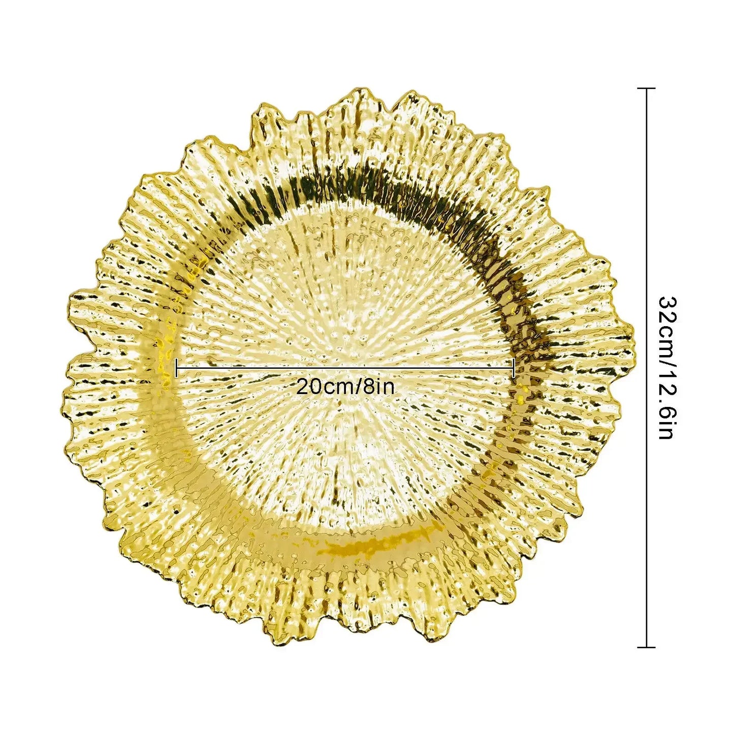 Plastic Charger Plate Set 24 Pieces For Wedding Dinner Decor