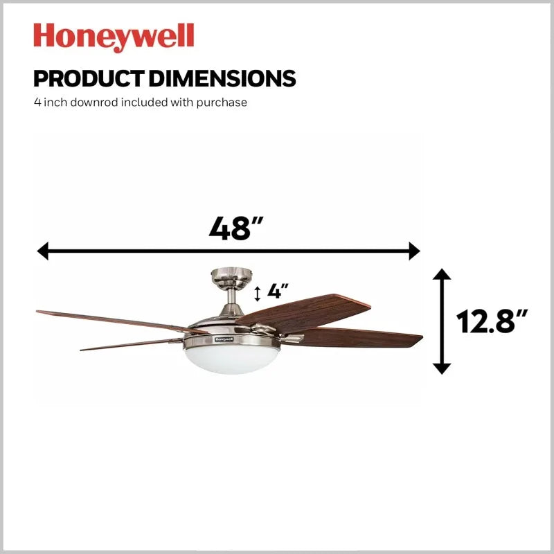 High Concerned Contemporary Ceiling Fan With LED Light Remote Control