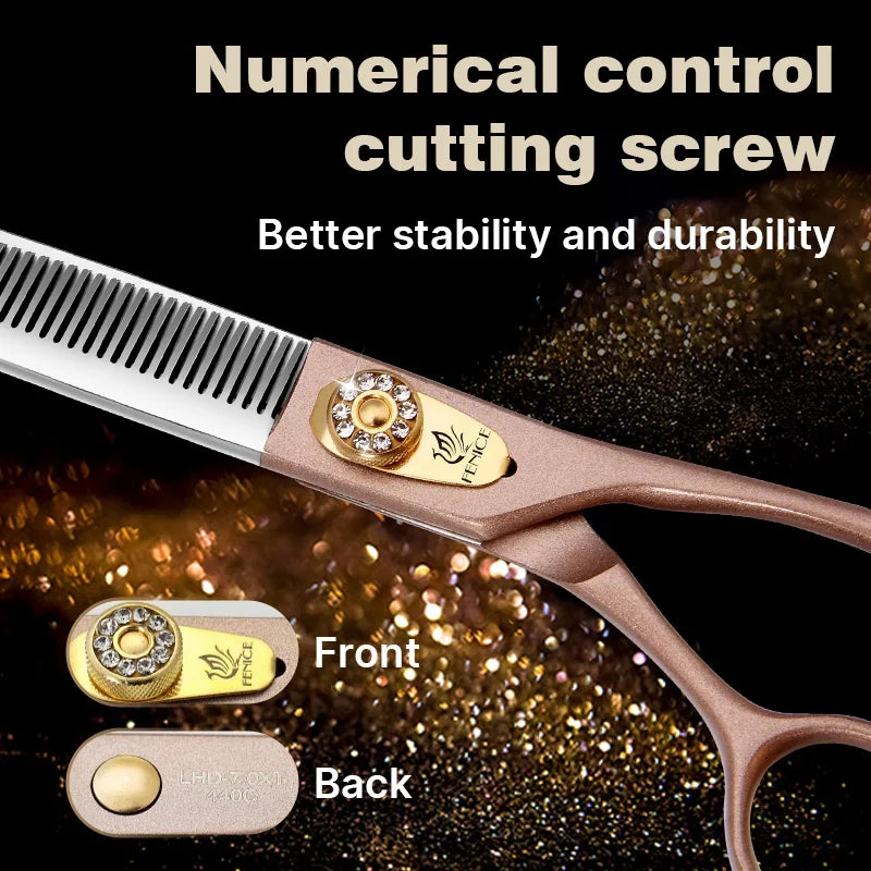 Fenice JP440C Steel Thinning Scissors 35 Percent Pet Grooming