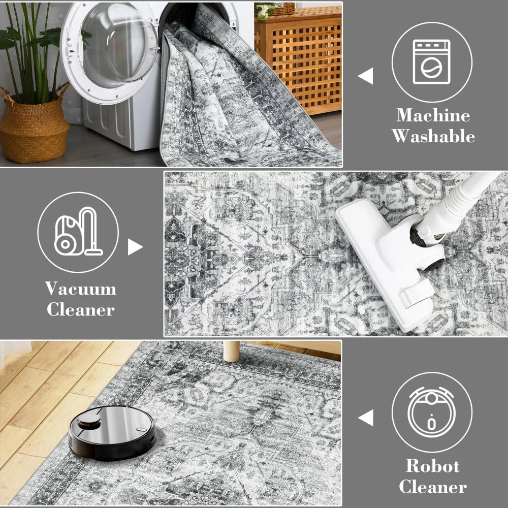 HobbyLane Washable Hallway Runner Rug Non Slip Entryway Carpet