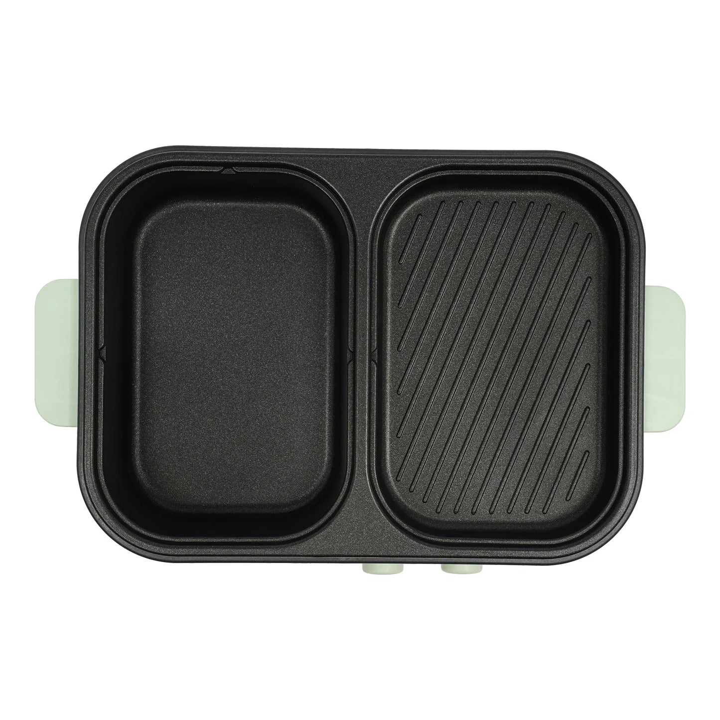 Two in One Hot Pot and Grill Cookware With Dual Heating Zones