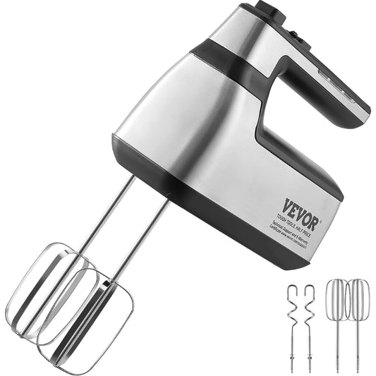 VEVOR Cordless Electric Hand Mixer With 5 Gear Speeds