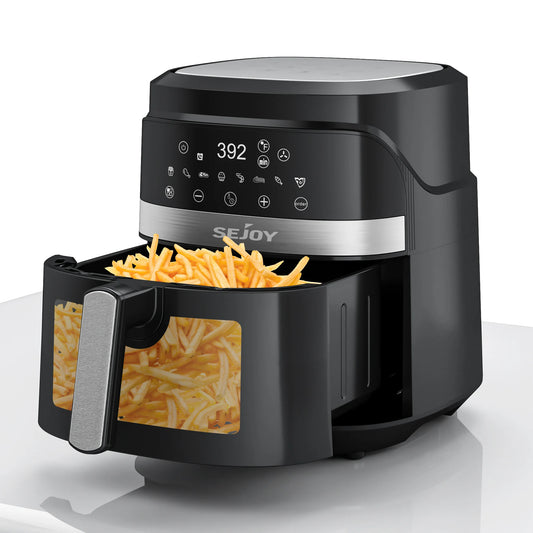 Sejoy Air Fryer 8-In-1 6L Oilless Cooker Roast Bake Dehydrate