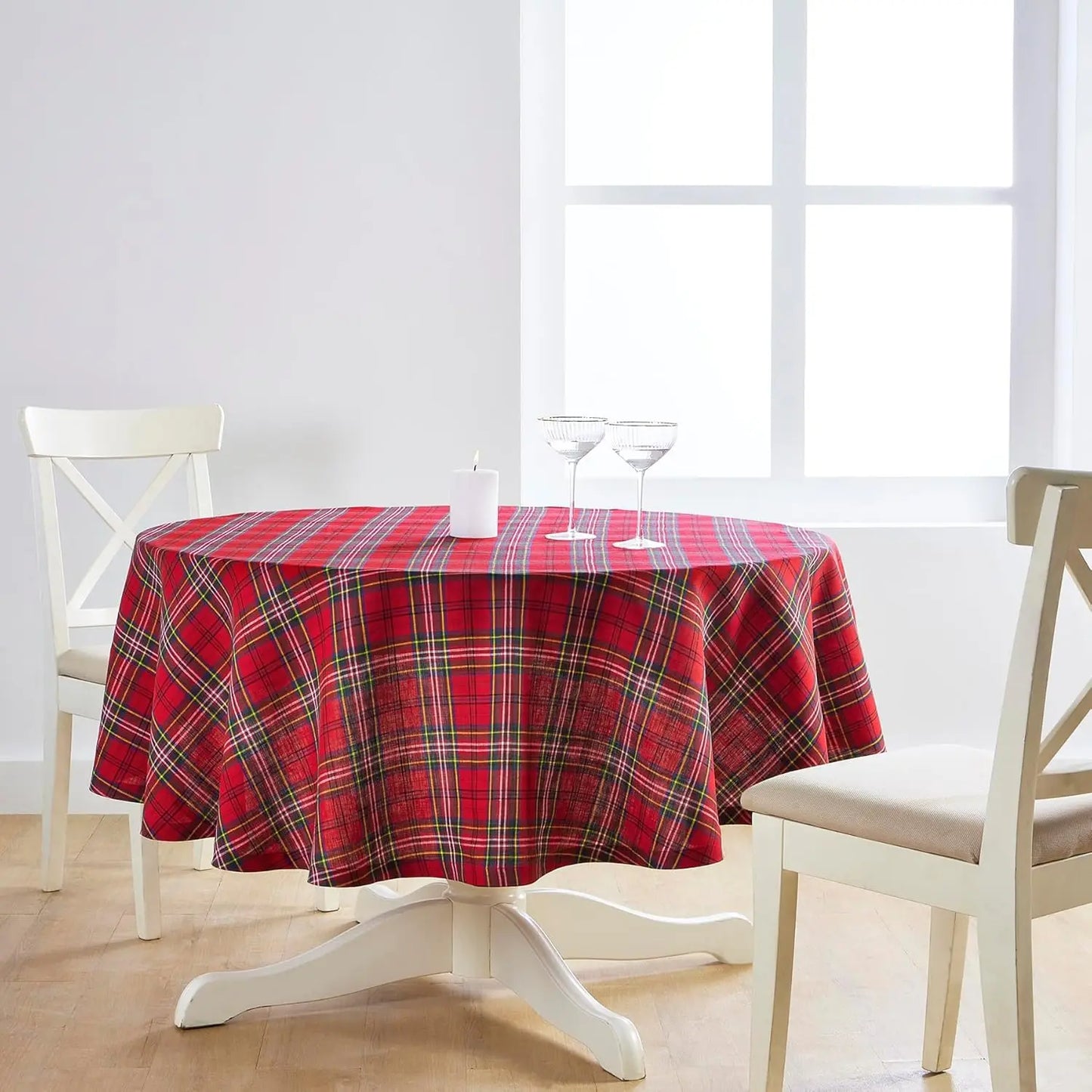 Solino Home Linen Tablecloth 100 Percent Pure Linen Machine Washable