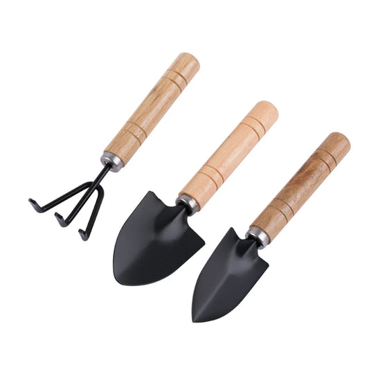 Alloet 3Pcs Shovel Rake Spade Garden Tool Set For Kids