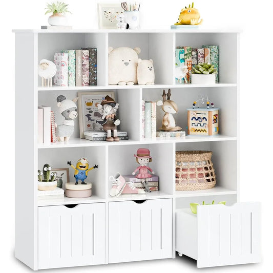 GUANGBAI Toy Storage Organizer With Movable Drawers