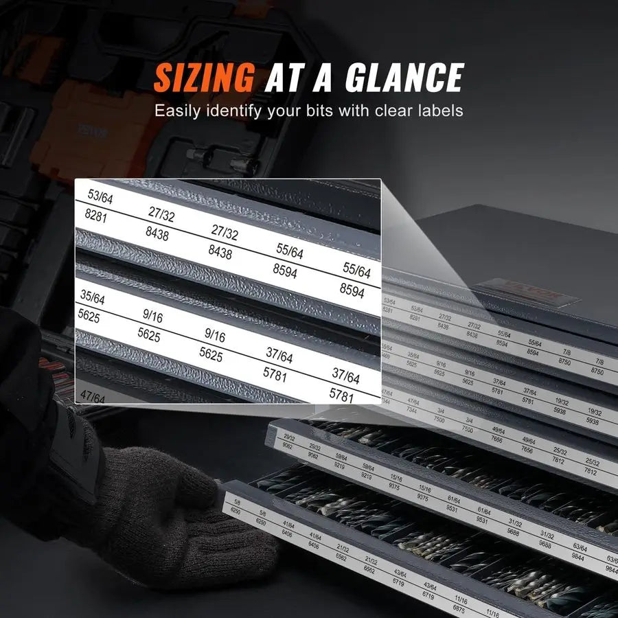 XMSJ Drill Bit Dispenser Cabinet Five-Drawer Organizer