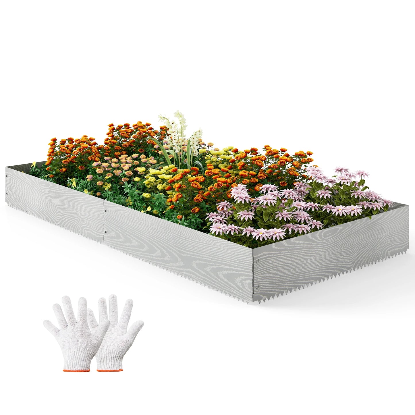 Galvanized Metal Landscape Edging Heavy Duty Garden Border