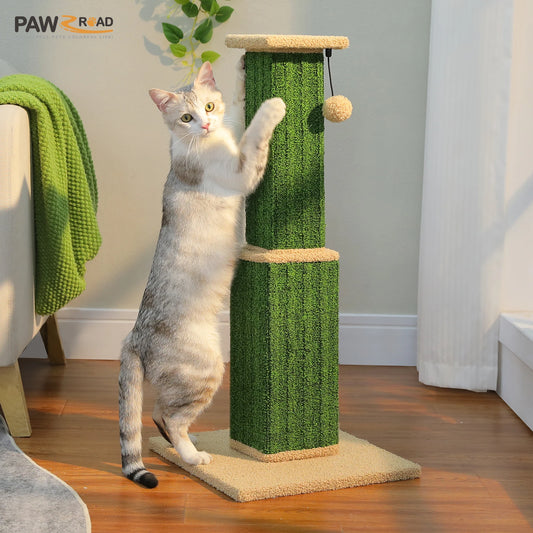 PAWZ Road Cat Scratching Post for Indoor Cats Durable Wood
