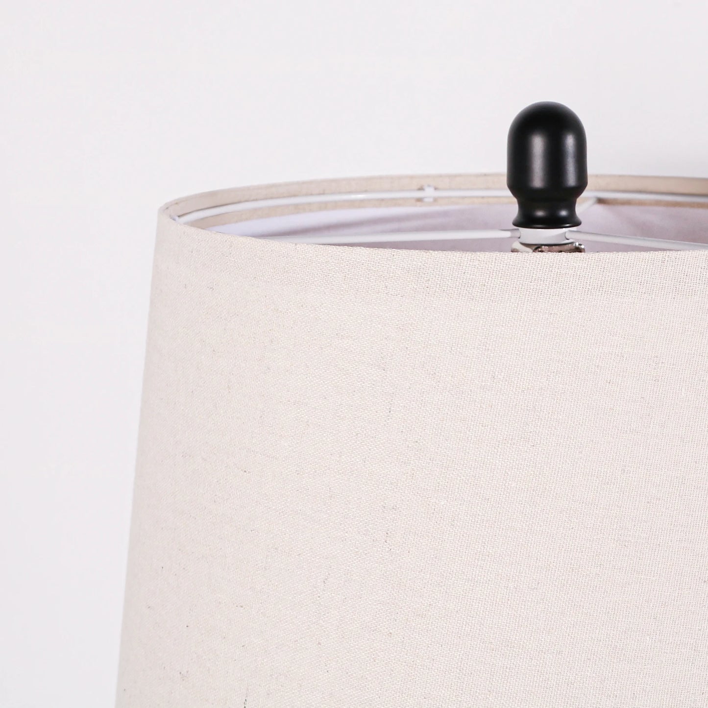 STANBOW 2 Pack Carved Geometric Ceramic Table Lamps Linen Shade