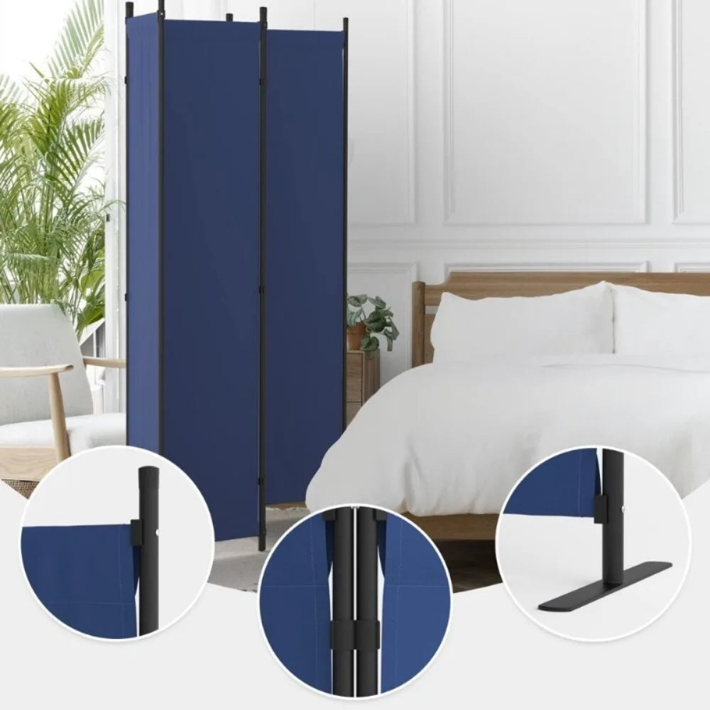 Hign-concerned 4 Panel Folding Privacy Screen Room Divider
