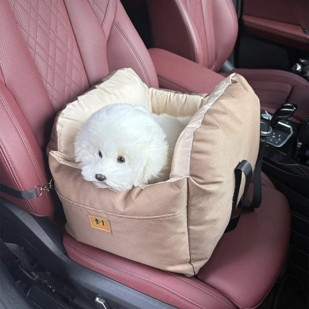 Four Season Dog Car Seat With Safety Belt Universal Pet Cushion