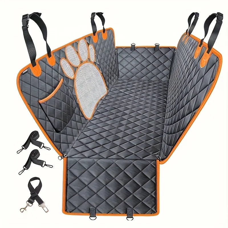 NONECN Dog Seat Cover Hammock for Cars Anti Slip Rear