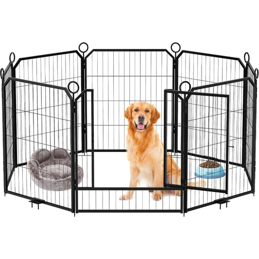 Dog Door Heavy Duty Folding Fence With Door For Dogs