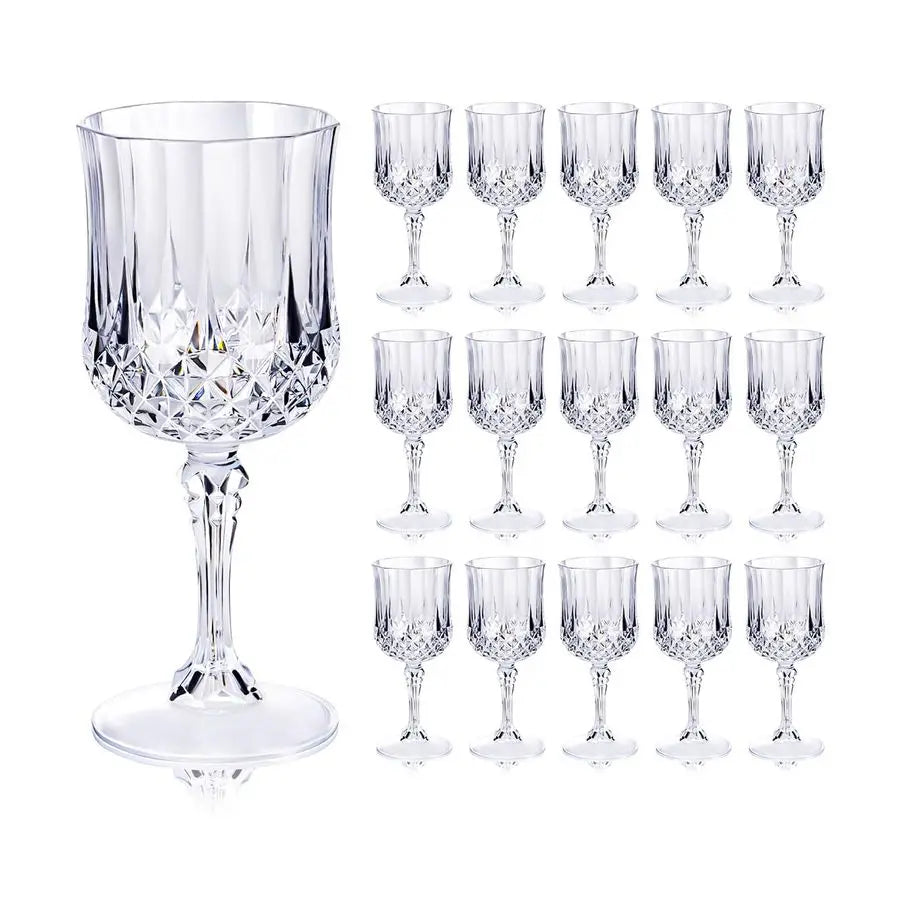 XMSJ Plastic Wine Glasses Set For Parties And Weddings