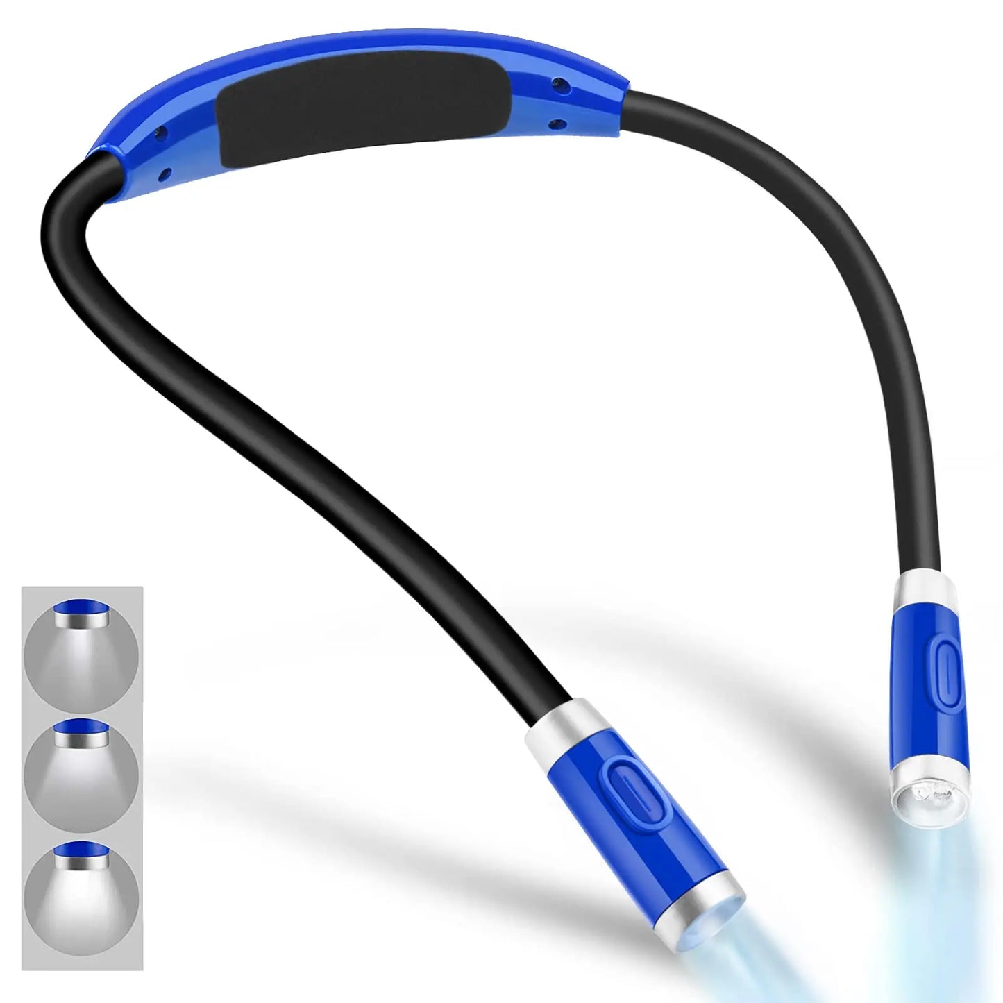 Hands Free Rechargeable Neck Reading Light With Adjustable Brightness