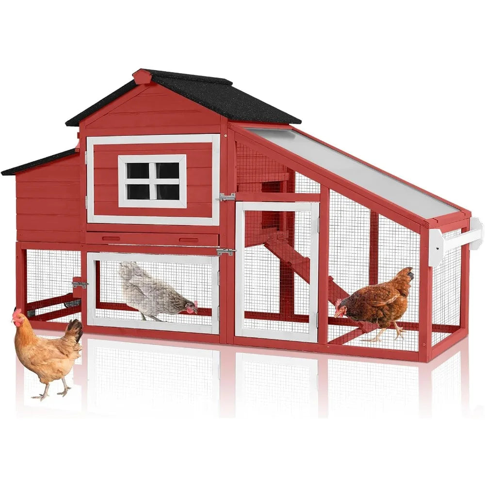 Certa Chicken Coop Outdoor With Wheels Hen House Wood Run