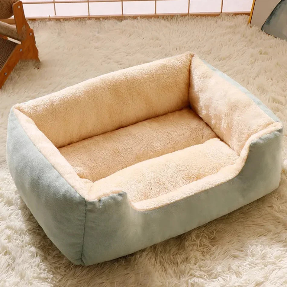 Cozy Plush Cat Bed For Cats And Kittens With House