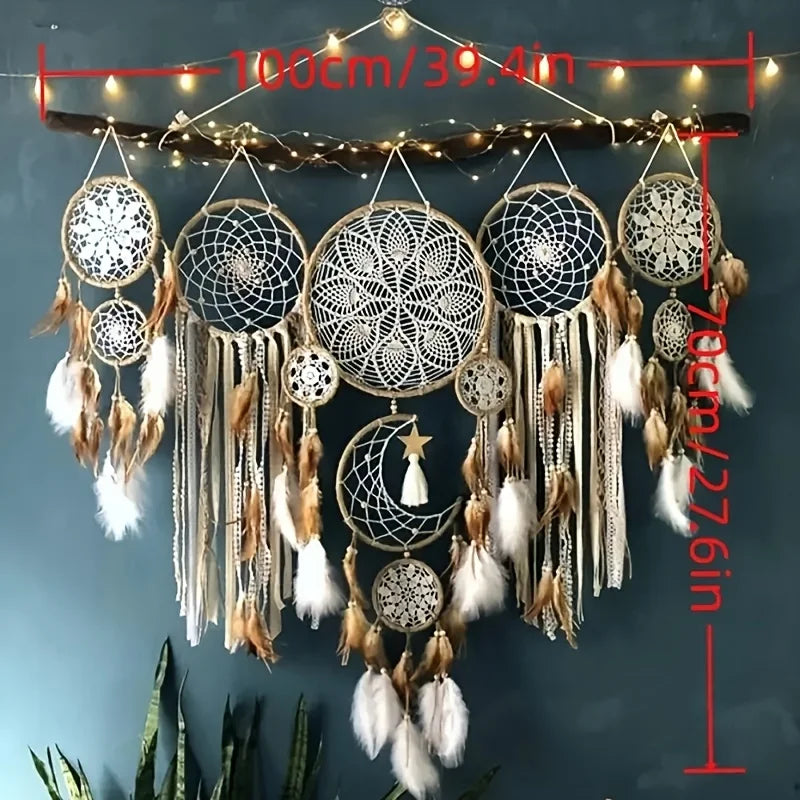 Dream Catcher Moon And Sun Bohemian Wall Decor Dream Bedside