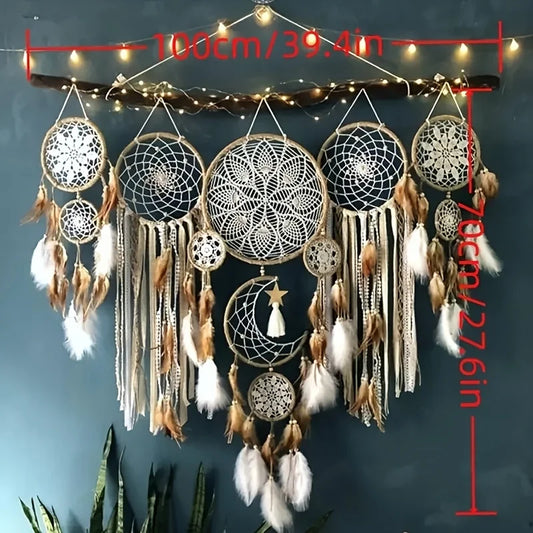 Dream Catcher Moon And Sun Bohemian Wall Decor Dream Bedside