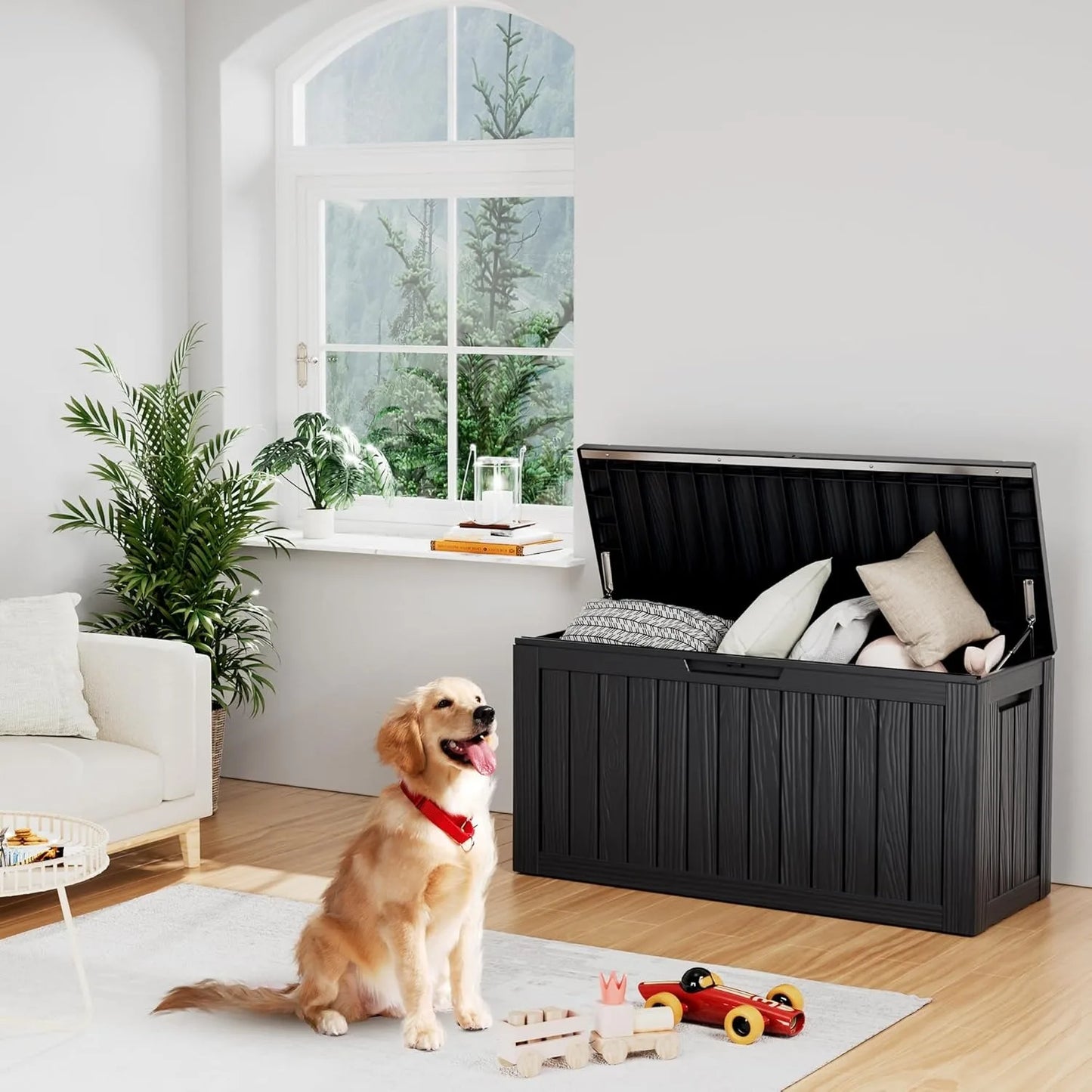 Waterproof Deck Box Lockable Outdoor Storage For Patio Furniture