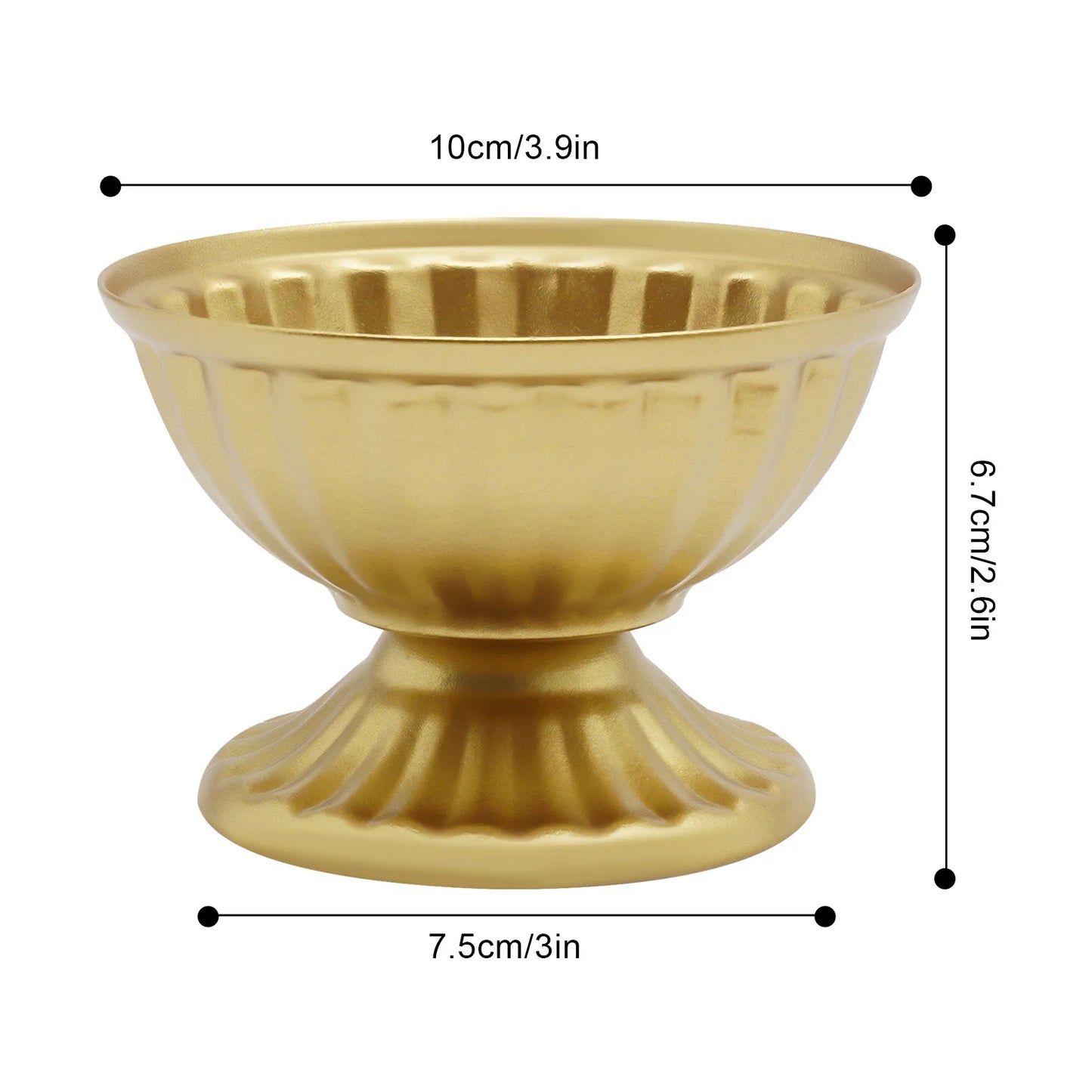 Bymaocar 10 Piece Metal Vase Set Iron Flower Pots Home Decor